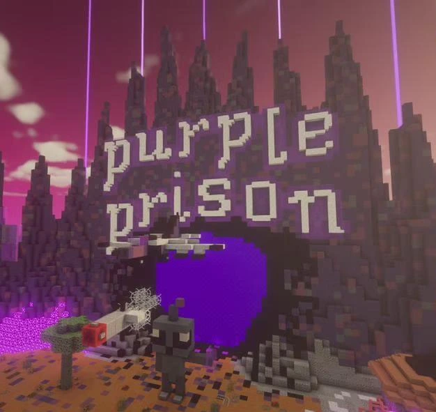 Purple Prison Minecraft prison server screenshot
