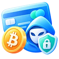 Anonymous cryptocurrency and fiat payment options