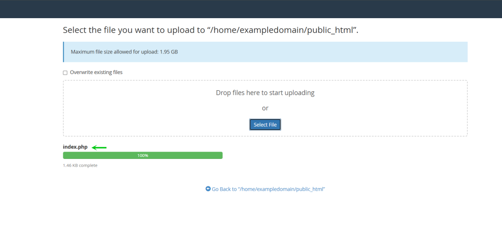 100% uploaded and you can view the content uploaded.