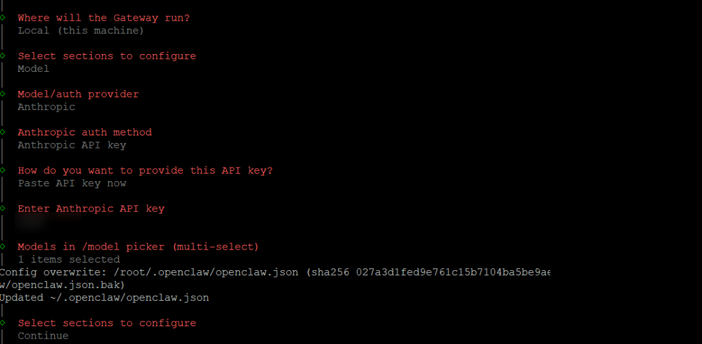 Select your model, insert your API key etc.