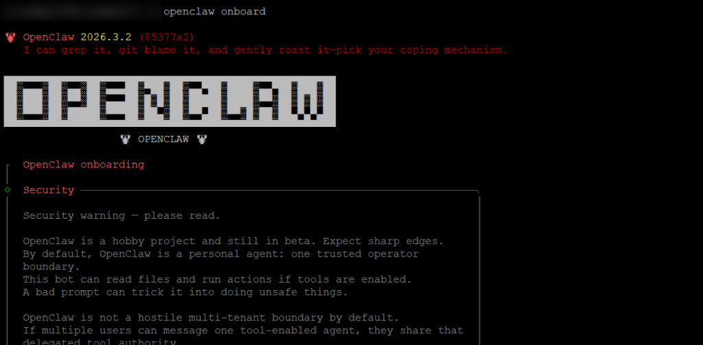 openclaw onboard, the full process of boarding process