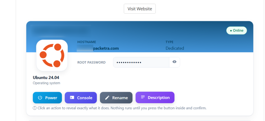 Overview of your control center
